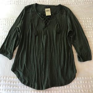 Lucky Brand Tie Top